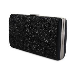 Black sparkle clutch